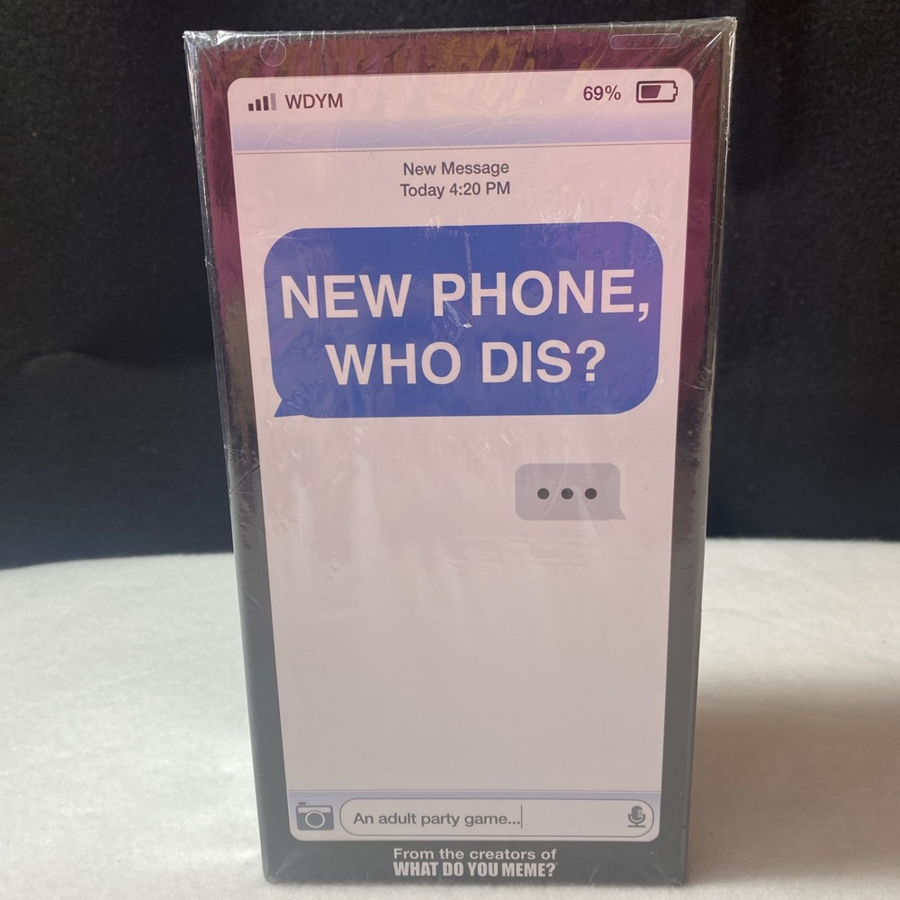 New Phone Who Dis? Text Messaging‎ Adult Party Card Game WDYM 17+ NEW
